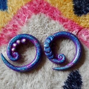 Custom Mermaid 0 G Spiral Plugs